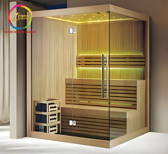 kích thước phòng xông hơi khô sauna 1-2 người