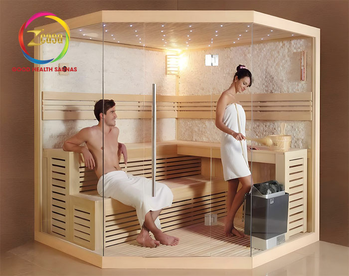 kích thước phòng xông hơi khô sauna 5-6 người