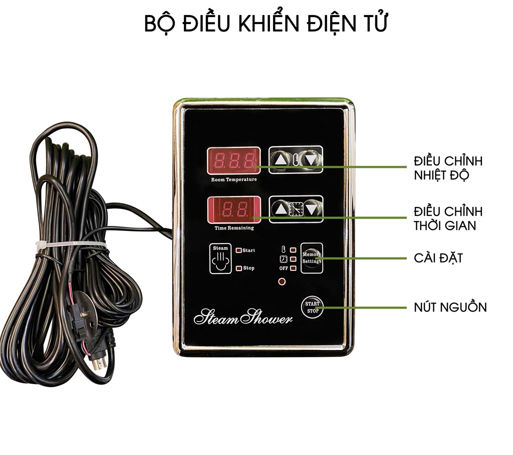 bảng điều khiển máy xông hơi ướt 6kw