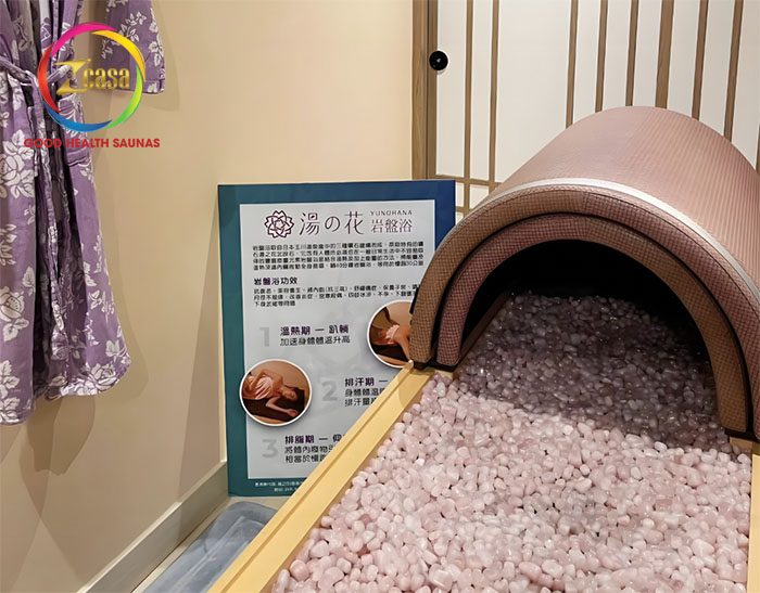 phòng xông hơi đá nóng nhật bản
